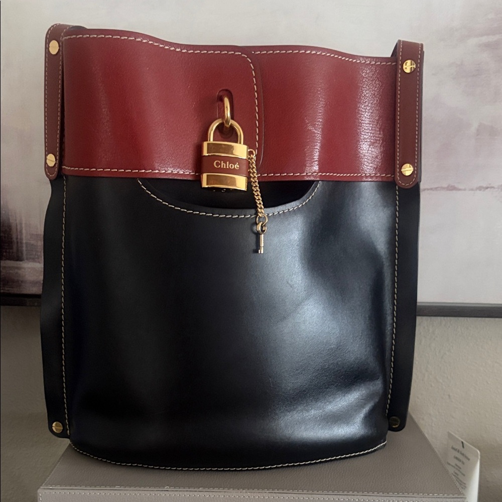 Chloe Aby Two-Tone Tote